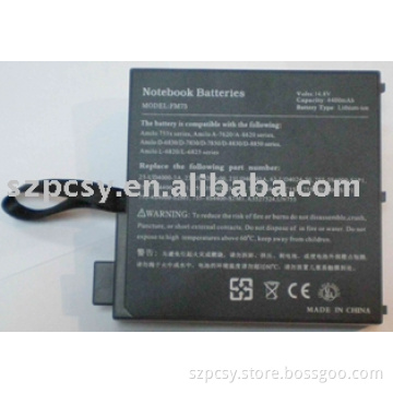 Replacement laptop battery for FUJITSU 755-4S4000-S1P1